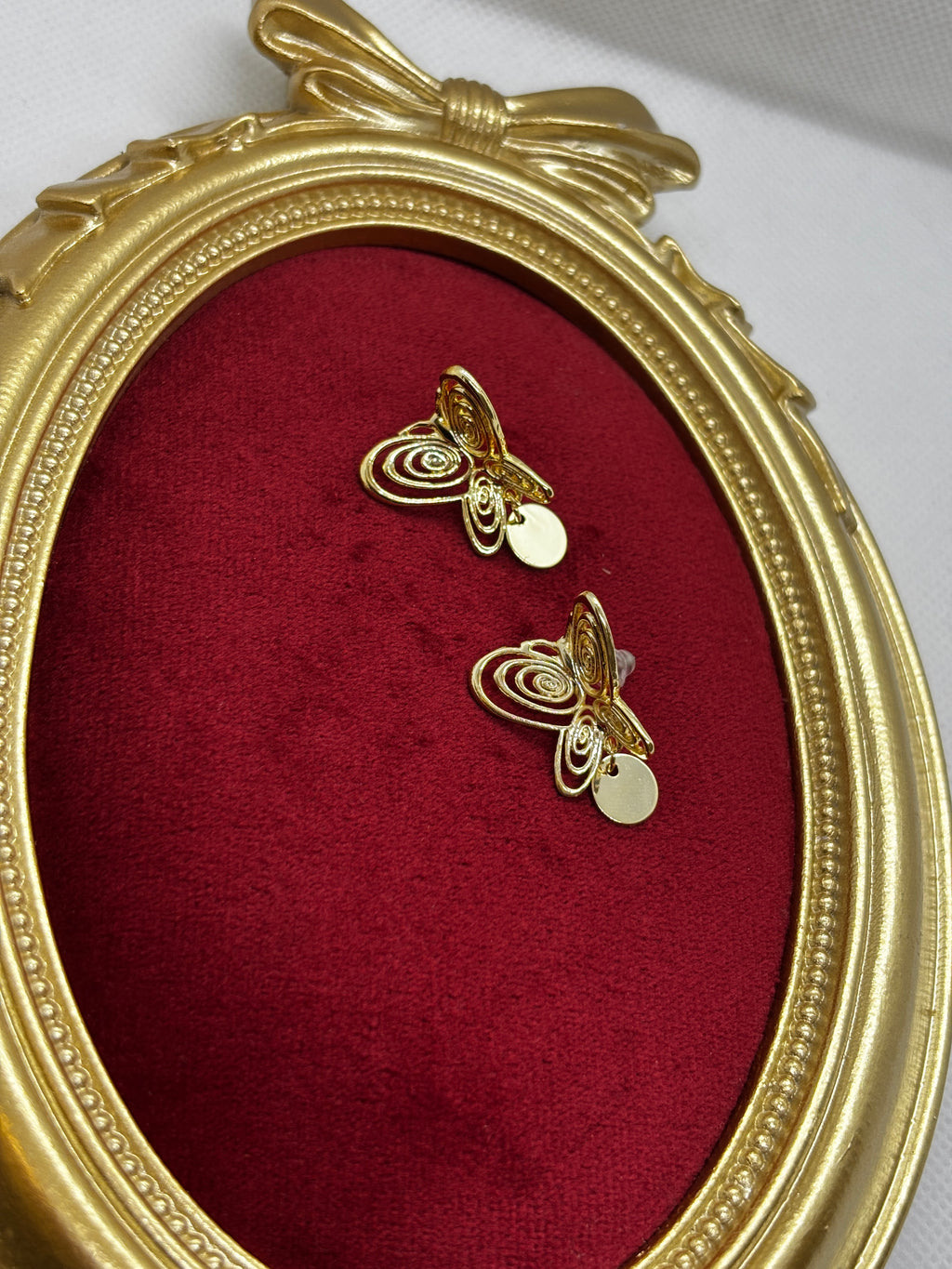 Gold Füsun Kelebek Küpe