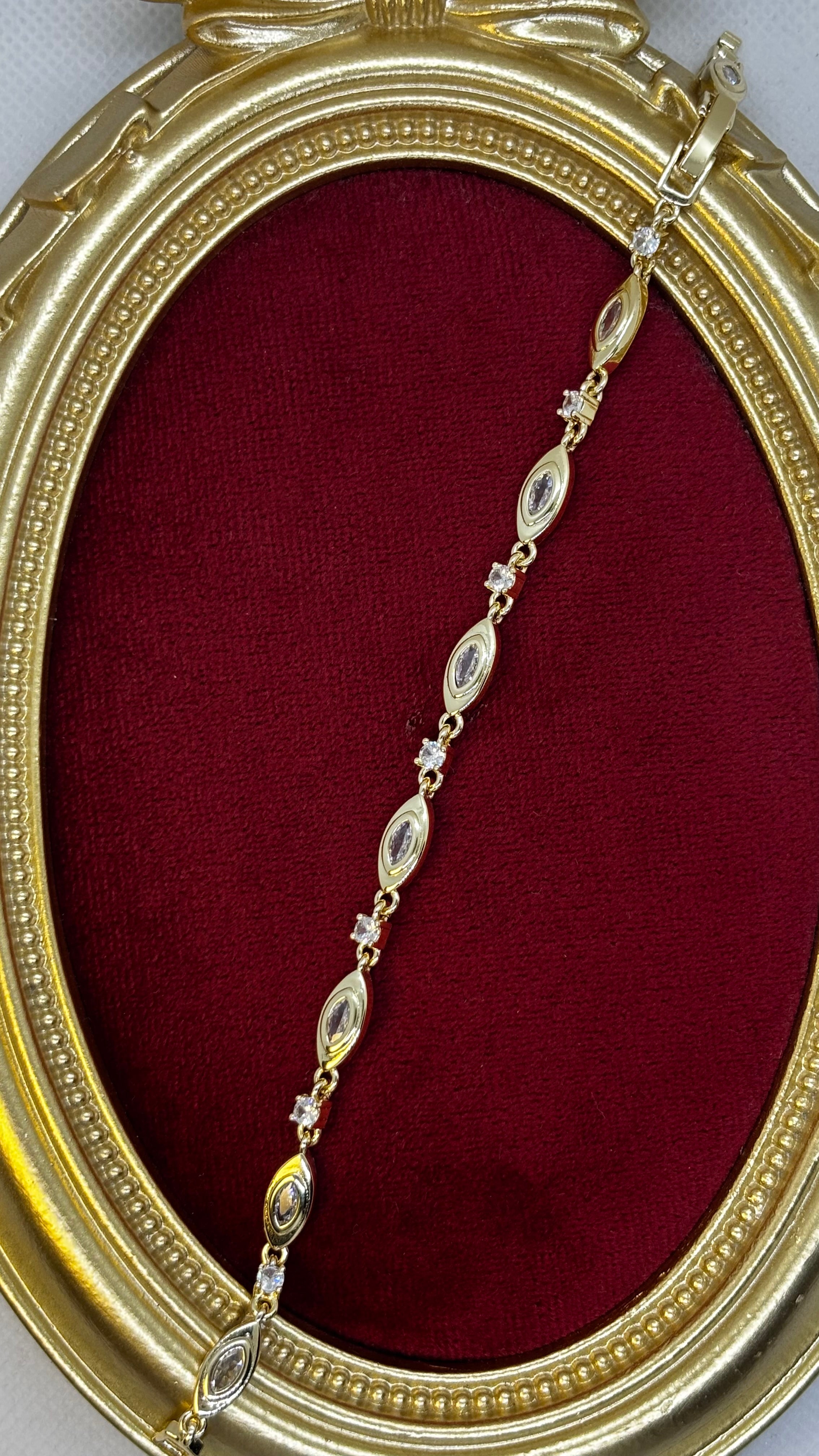 14k Zirkon Taşlı Bileklik