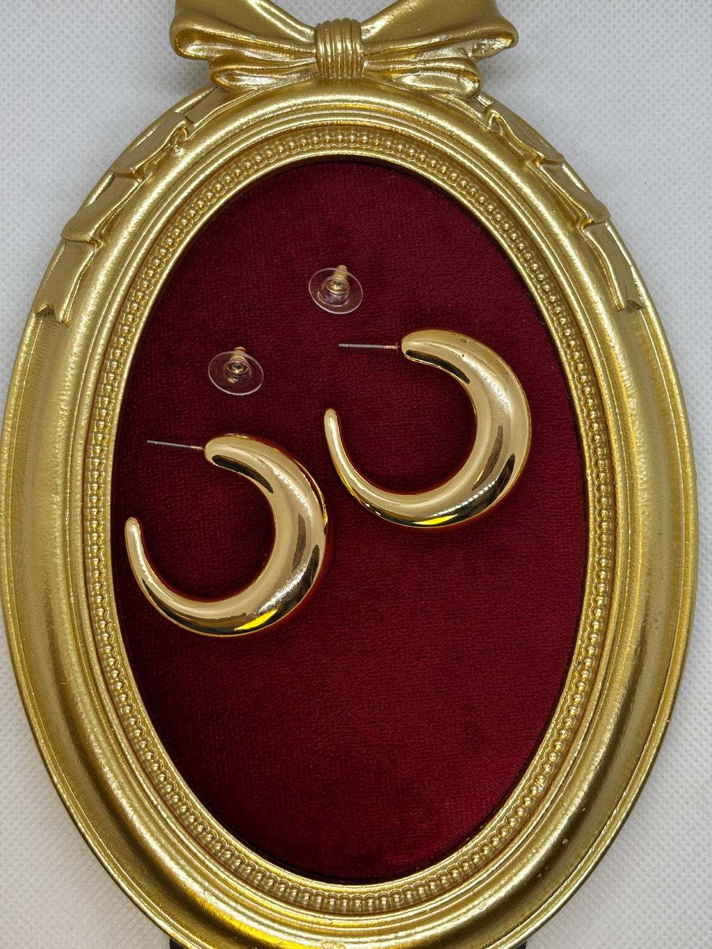 Gold Bombeli Ay Küpe