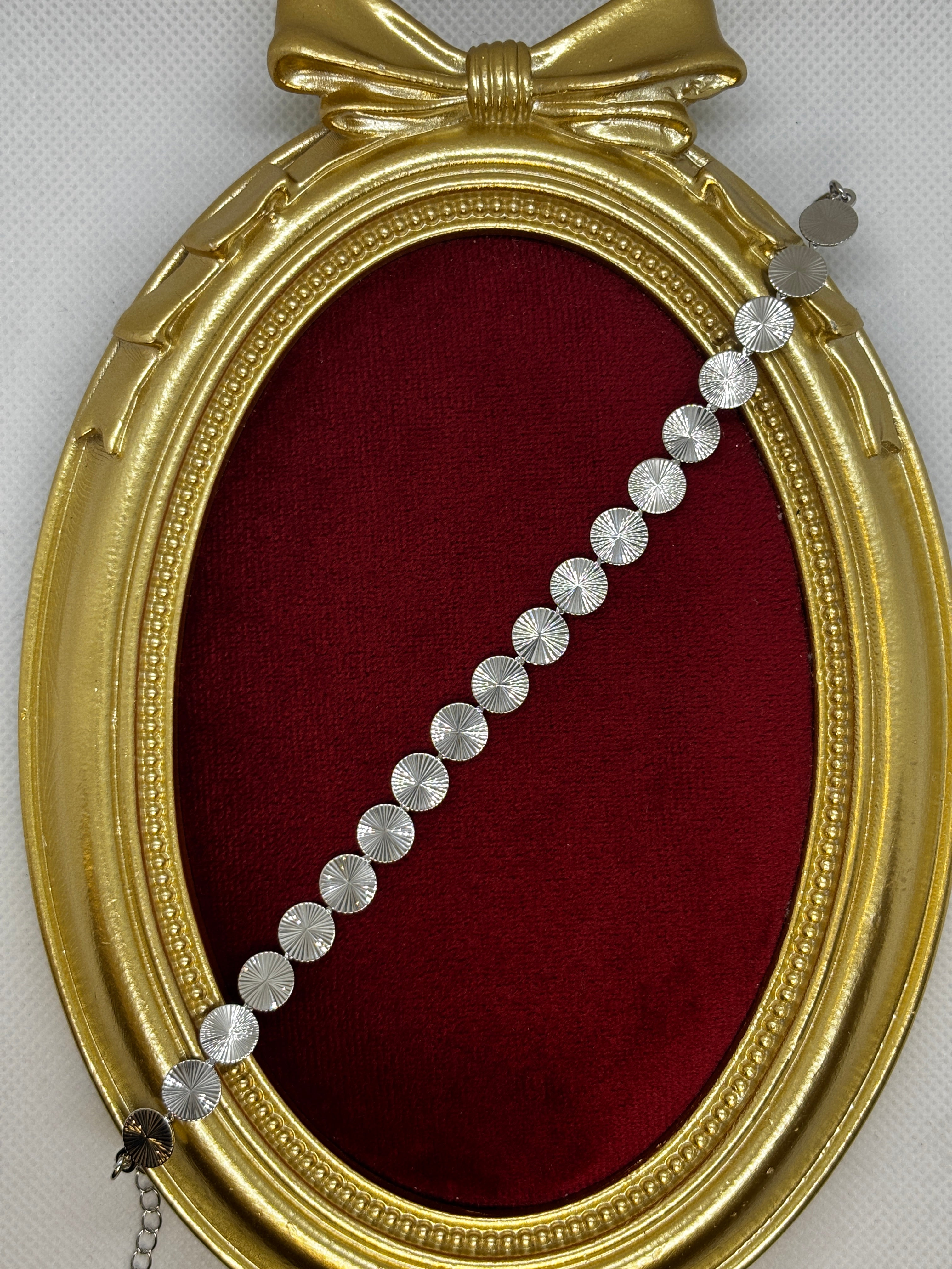 14K Yuvarlak Plaka Model Bileklik