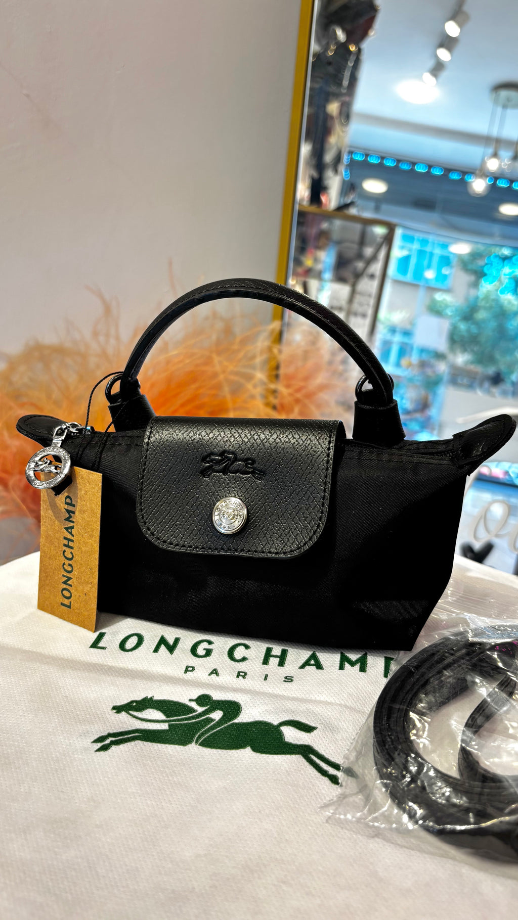 Longchamp Siyah Mini Çanta