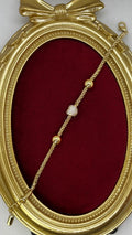 Premium Top Detaylı Gold Taşlı Bileklik