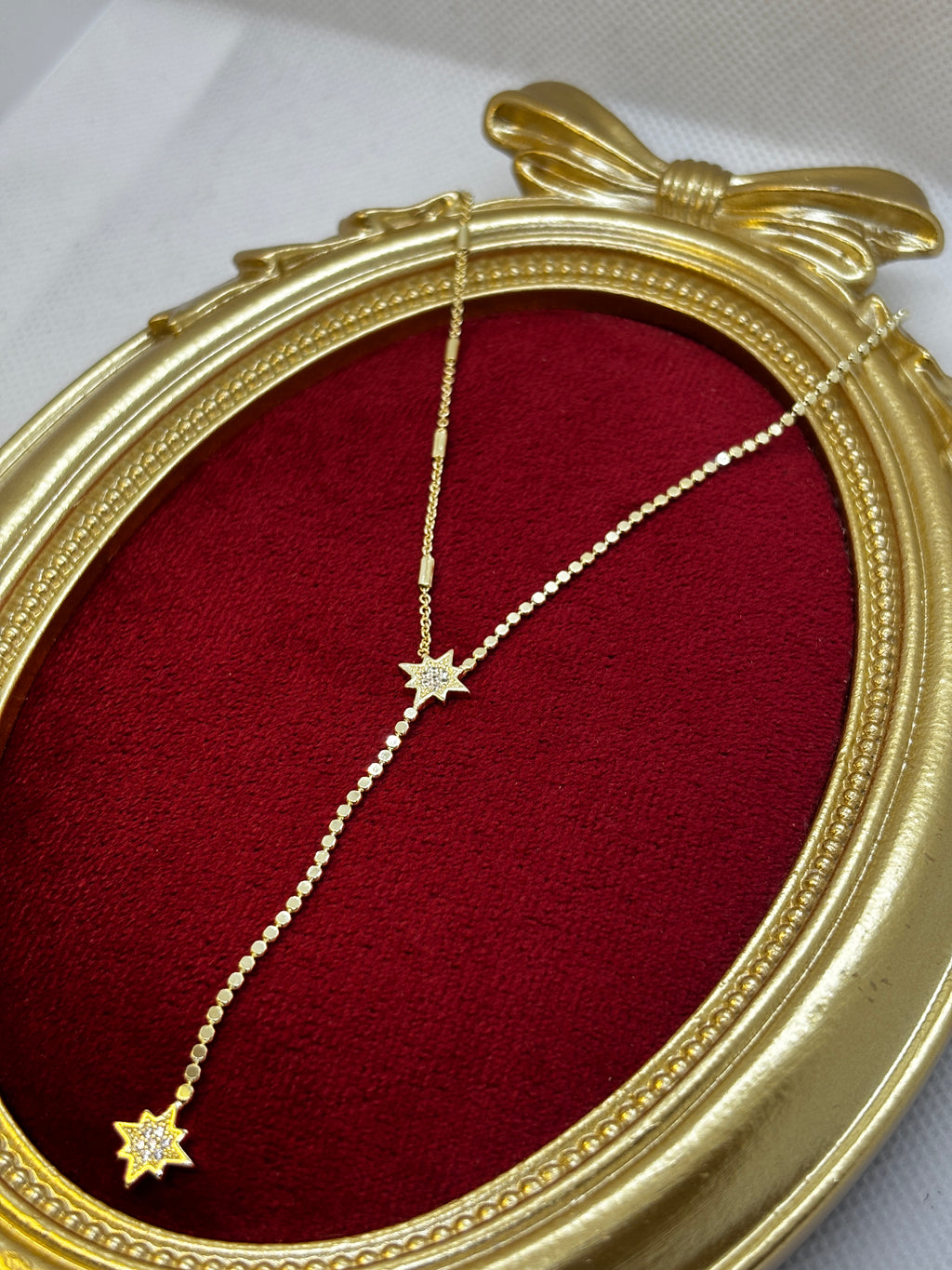 Gold Kuzey Yıldızı Y Kolye