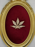 Gold Yaprak Broş