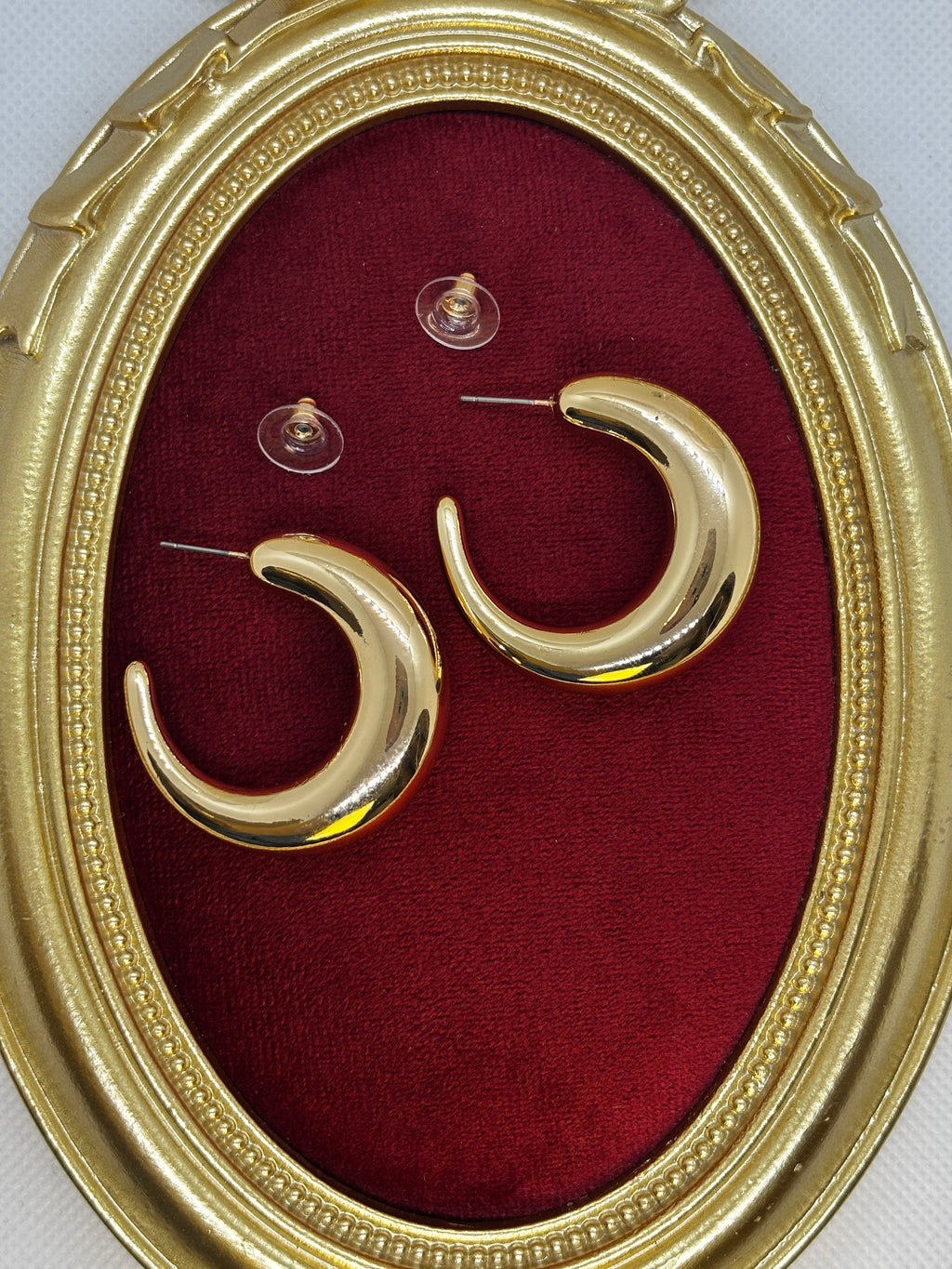 Gold Bombeli Ay Küpe