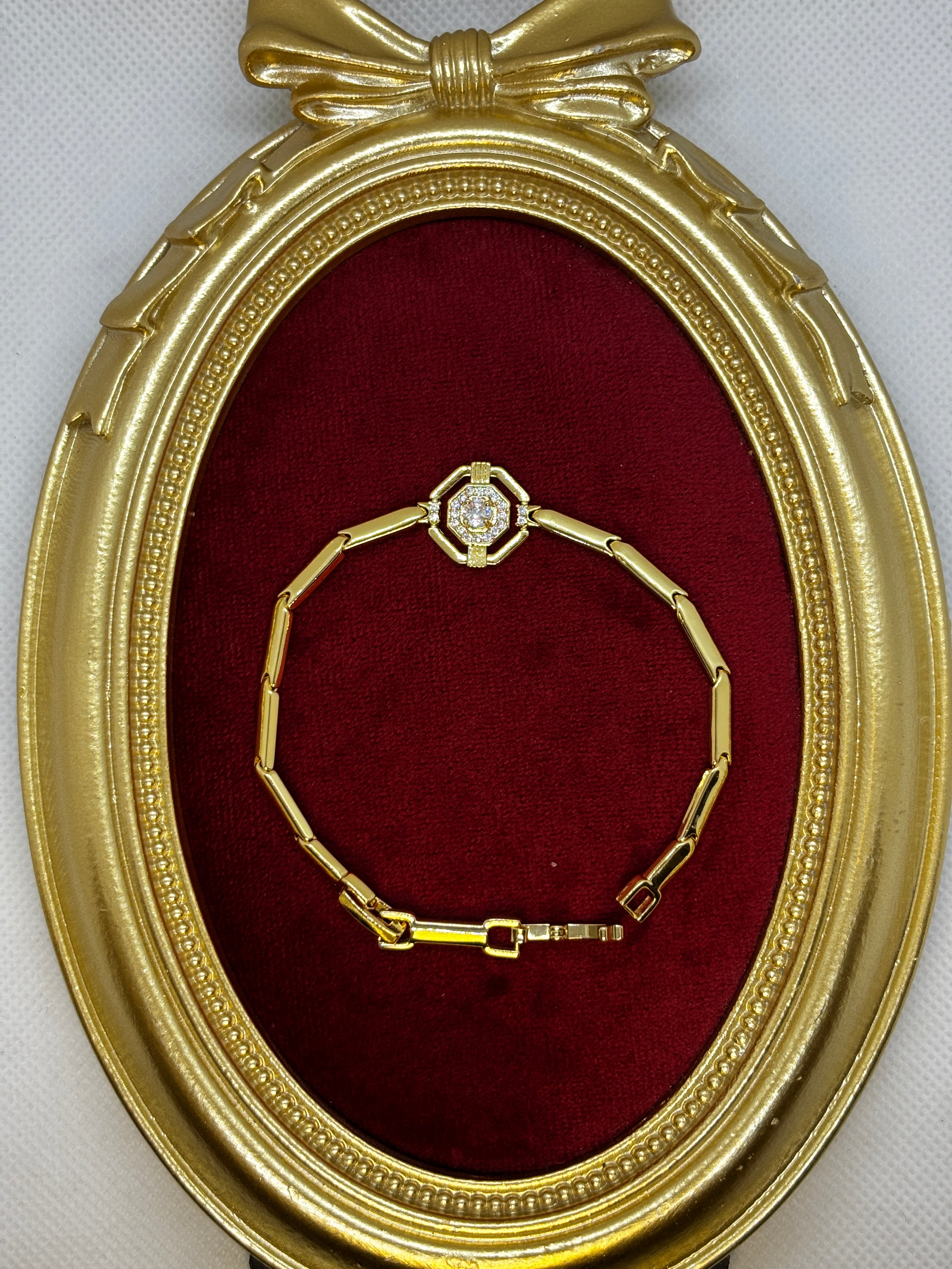 14K Taşlı Gold Bileklik