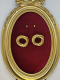 Gold Sarmal Halka Tasarımlı Küpe