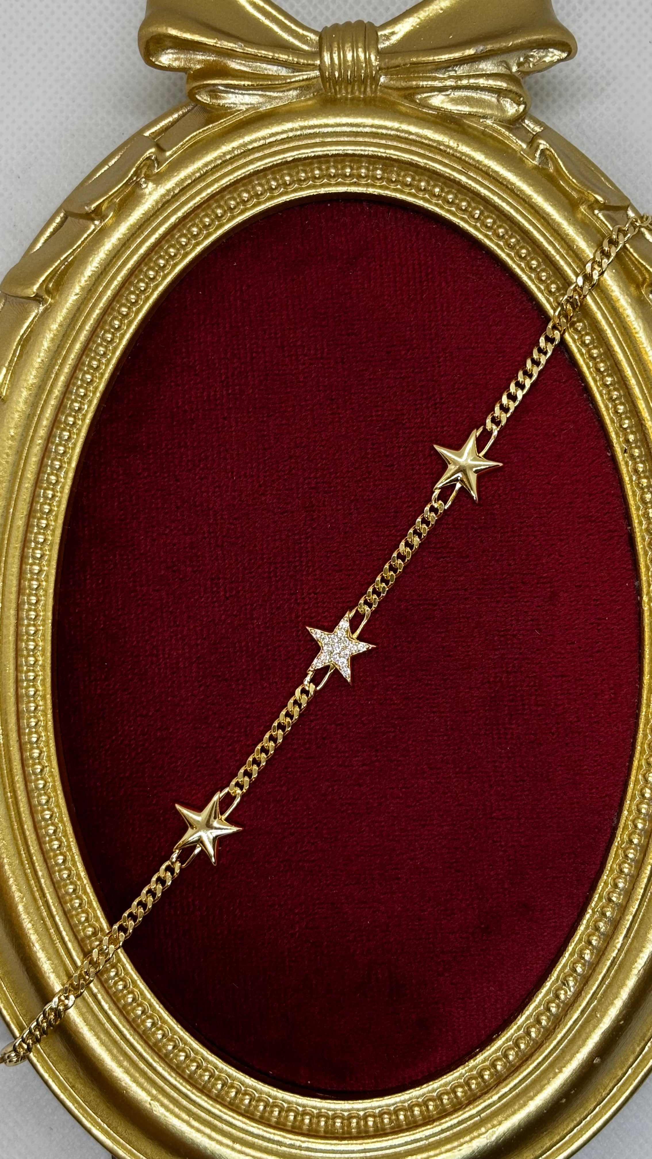 Yıldız zincirli 14k Bileklik