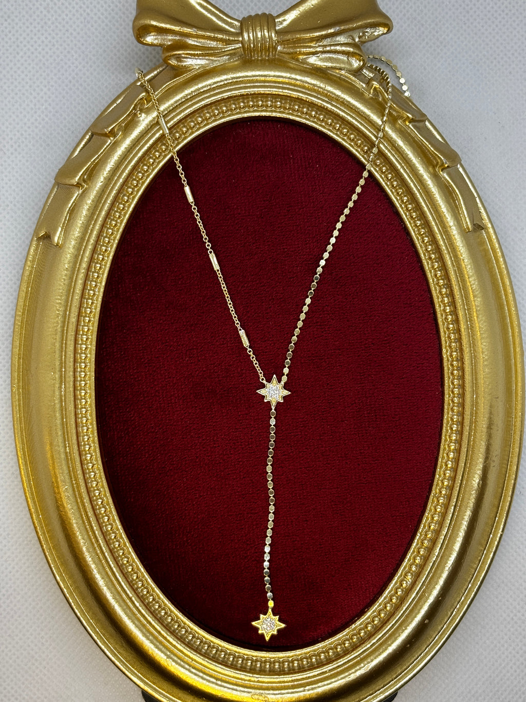Gold Kuzey Yıldızı Y Kolye