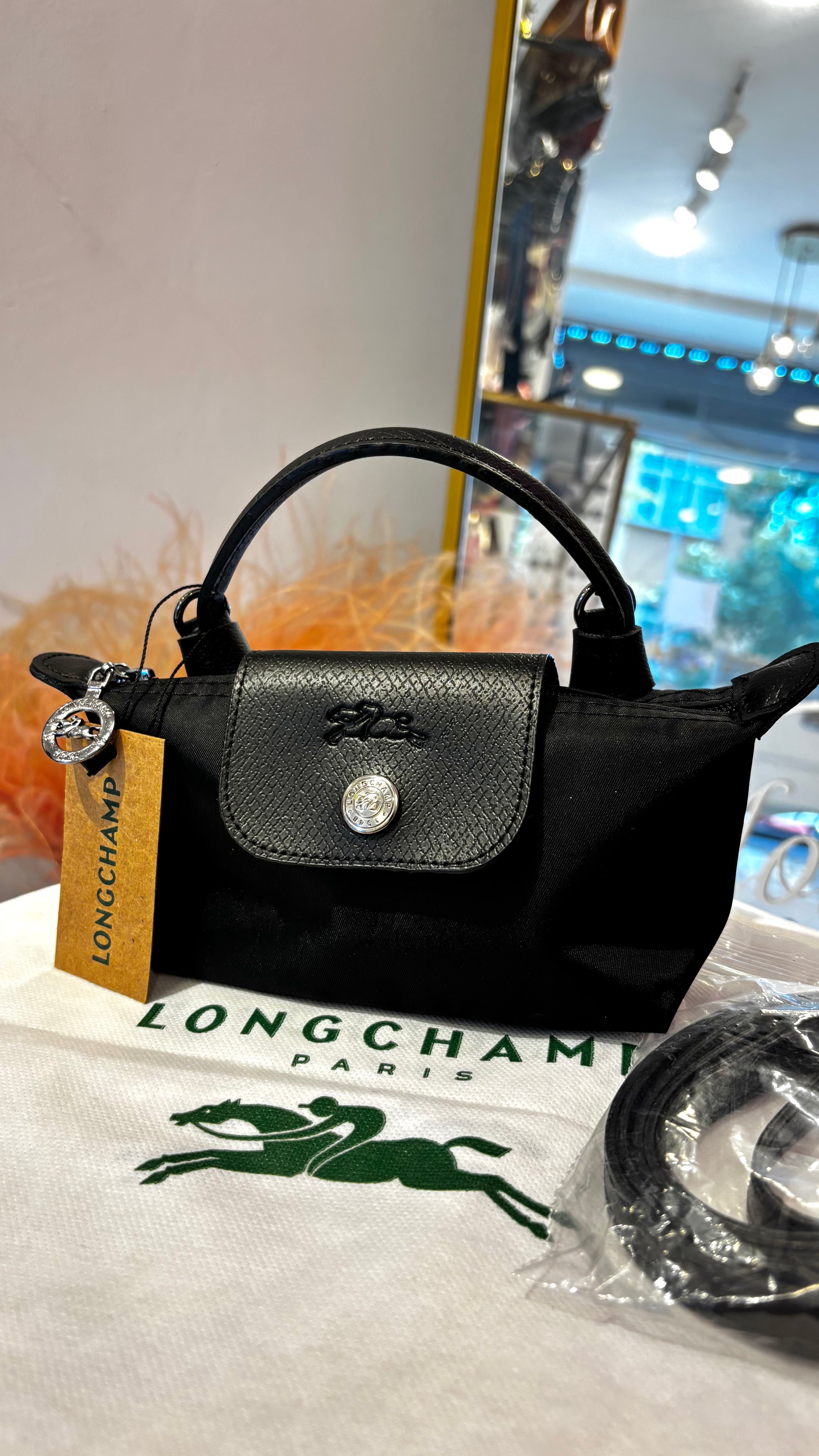 Longchamp Siyah Mini Çanta