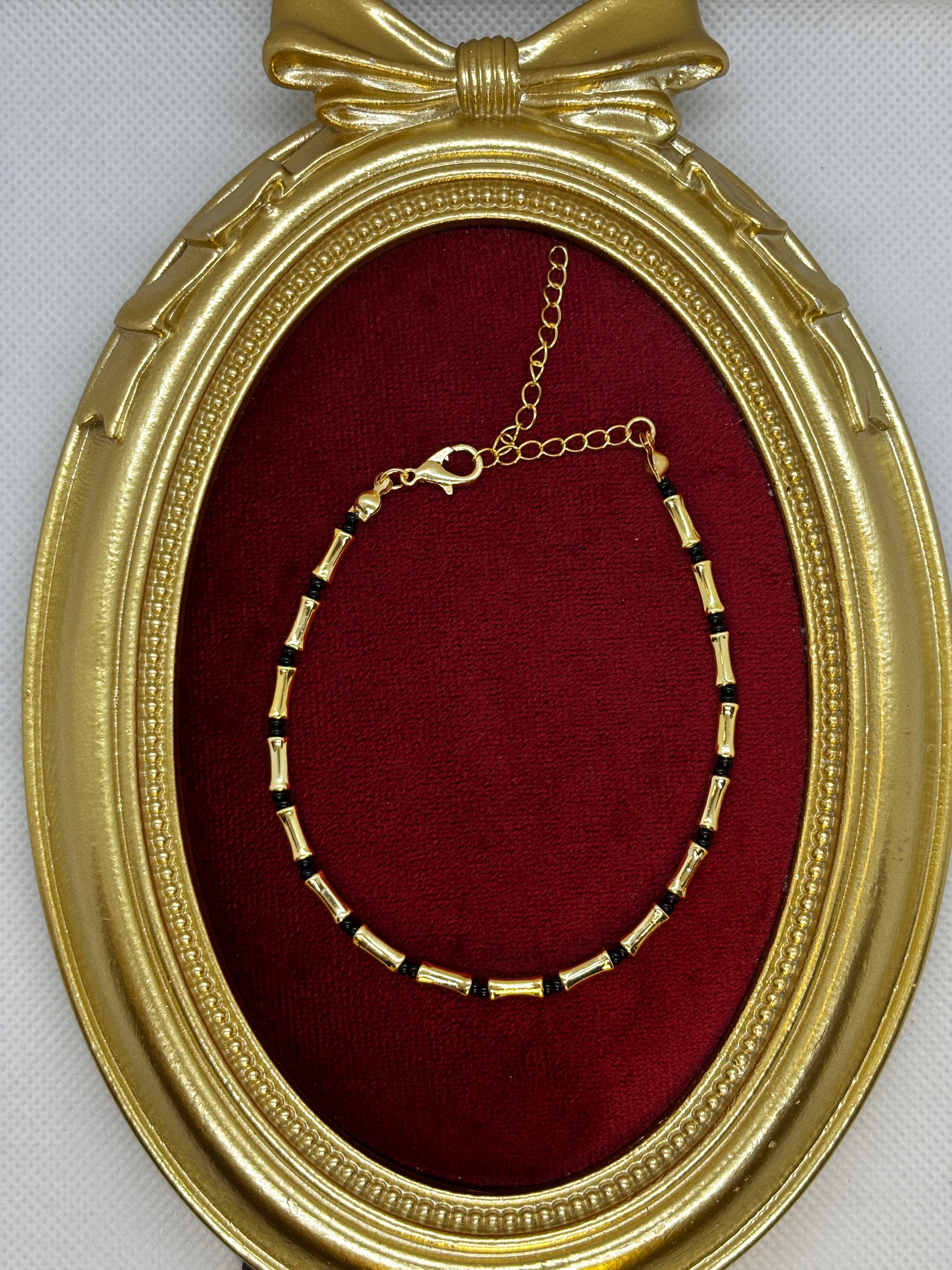 Siyah Gold Boncuk Halhal