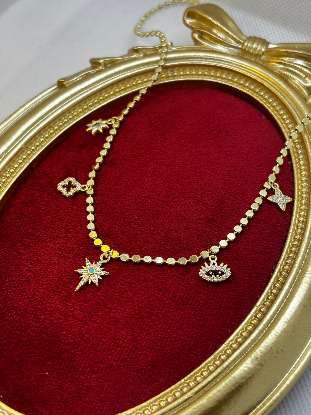 14k Charmlı Kolye