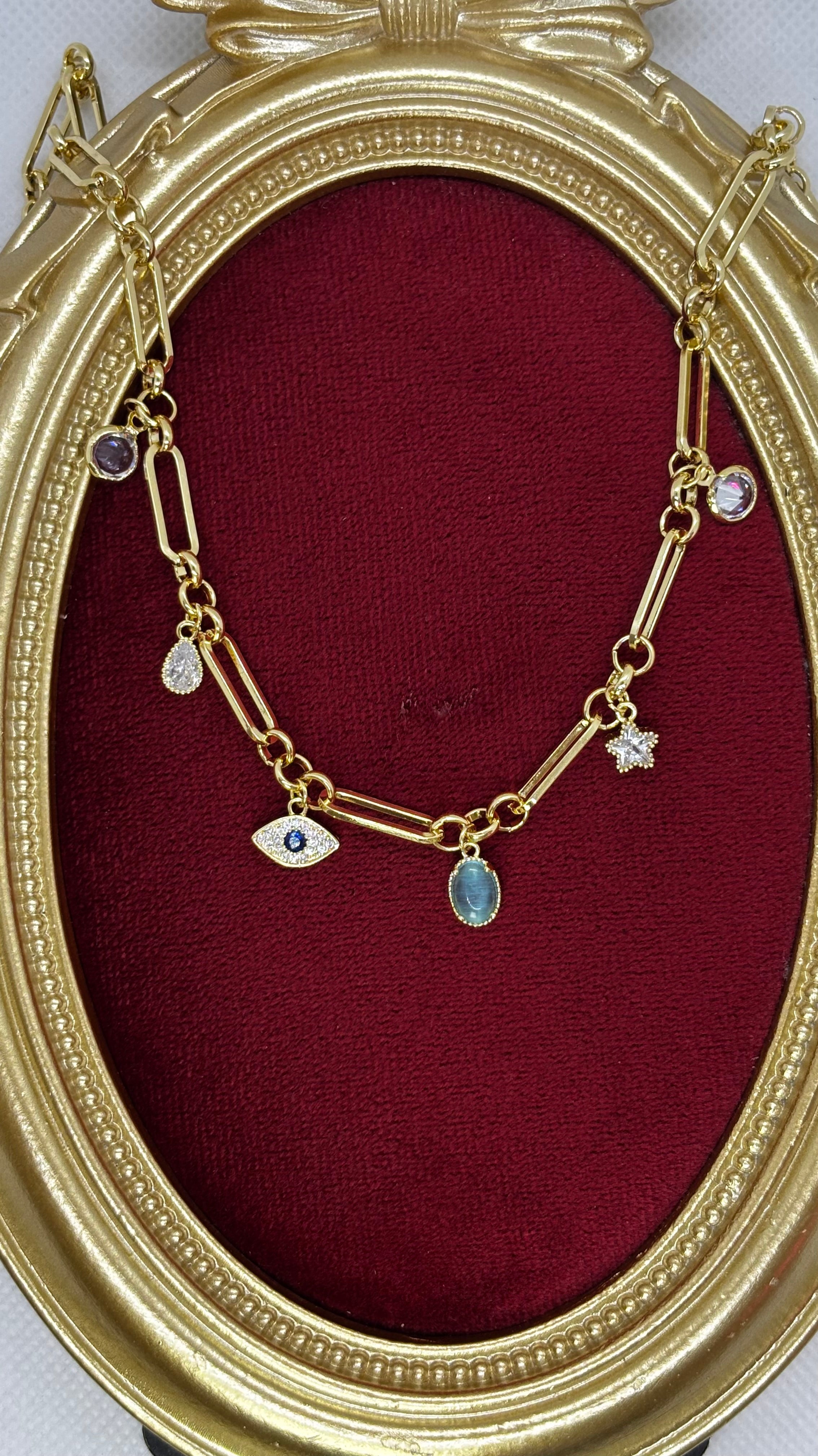 Charmlı 14k Kolye